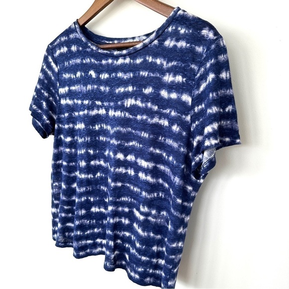 Ann Taylor t-shirt with crew neck & short sleeves, in ๐ฏ linen - Picture 3 of 9